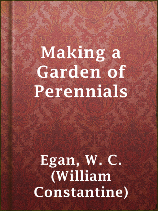 Cover image for Making a Garden of Perennials